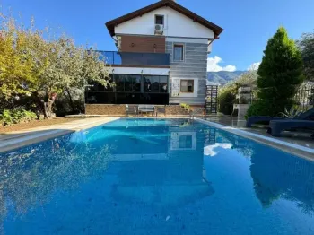 Detached Ovacik family villa fully furnished with pool